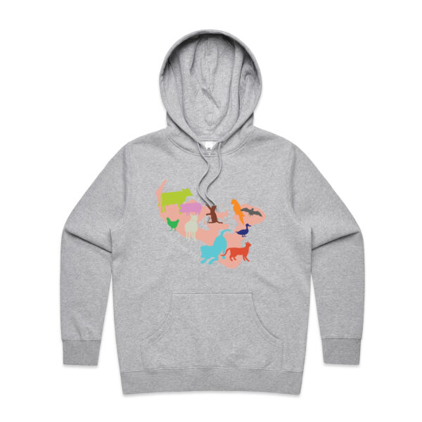 Island design on front/Saving those - AS Colour Womens Stencil Hood Thumbnail