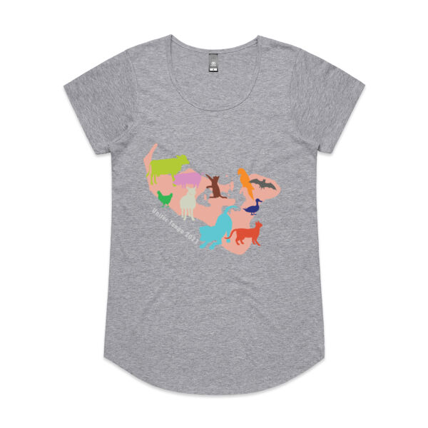 Island design on front/Saving those - AS Colour Womens Mali Tee Thumbnail